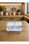 Feyzade White Storage Container Sets with Lids Dowery Set - 2
