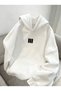 3 Pieces Black Stripe Printed Premium Oversize 3 Thread Soft Hooded Sweatshirt Hoodie