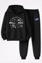 New Jeans K-Pop Printed 3-Yarn Quality Sweatshirt and Sweatpants Kids' Top-Bottom Set