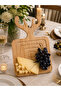 Ren Geyikli Large Size Bamboo Presentation and Serving Board – Decorative Presentation Tray with Geometric Pattern - 2