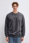 Men's Premium Cotton Loose Fit Smoked Printed Sweatshirt - 6