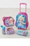First School Bag with Trolley + Lunch Box + Pencil Case + Water Bottle + Lunch Container 5-Piece School Set