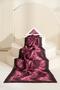 Patterned Crinkled Textured Bloom Soft Shawl - 2