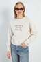 3 Thread Embroidered Lettering Raglan Sleeve Oversize Sweatshirt - 6