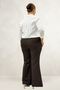 29031 Plus Size Spanish Flare Pants - Coffee - 6