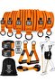 145 kg Resistance Band Set 18 Pieces with Bag Pilates Aerobic Exercise Pull up Fitness Rubber Band Tdb18 - 2