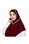 Ladies Rayon Cadaneza – Elegant White Modest Wear with Floral Embellishment & Decorative Button Detail