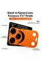 iPhone 17 Pro Max Compatible Sapphire Camera Lens Protector with Stand Ar+Af Full Protection with Metal Frame