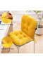 Non-Slip Chair Cushion Set with Thick Padding and Velvet Fabric，Includes Seat Pad & Back Cushion wit - 5