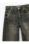 Washable Stitched Detailed Buttoned Comfortable Fit Balloon Fit Barrel Denim Trousers - Barrel Jeans - 7