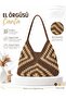 Mink-Brown Two Color Handmade Paper String Knitted Daily Straw Women's Shoulder Bag (Unlined) - 3