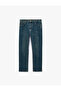Normal Waist Cotton Straight Jean Trousers with Pockets - Mark Jean - 5