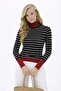 Women's Knitwear Sweater Turtleneck Striped Patterned Winter