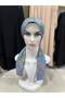 Scarf Bonnet Cotton Fabric Does Not Slip, Ready to Wear, Has a Tie at the Back - 4