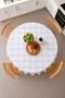 Patterned Round Pvc Oilcloth Tablecloth, Wipeable and Stain Resistant - 2