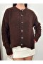 Women's Buttoned Knitwear Cardigan Oversize Soft Textured Knitted Sweater - 3