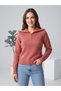 Half Zipper Turtleneck Sweater