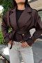 Kruvaze Short Trench Coat Jacket - 4
