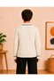 Boys' Polo Collar Buttoned Ribbed Knitwear Sweater Long Sleeve Stripe Detailed Stylish Casual Top 7-15 Years - 2