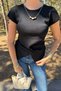 Necklace Detail Belt Asymmetric Knitwear - 3