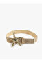 Textured Knitted Straw Belt with Starfish Buckle - 2