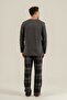 Father & Son Gray Pajama Set Combination, 100% Cotton, Father and Child Pajamas Sold Separately (Socks Included) - 8