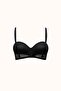 Push-Up Underwire Non-Padded Strapless Bra C17045 Black - 4