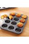 Nonstick 12-Cup Muffin Pan – Heavy Duty Cupcake Baking Tray for Oven | Easy Release & Cleanup