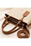 Women's Large Size Shoulder Bag with Multiple Zipper Compartments - 4