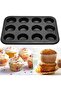 3-Piece Non-Stick Bakeware Set – 12-Cup & 6-Cup Muffin Pans + Loaf Pan – Carbon Steel Cupcake Tray & Bread Baking Tin – Easy Release, Kitchen Essentials for Muffins, Cakes & Breads - 2