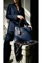Women's Large Size Shoulder Bag with Multiple Zipper Compartments - 2