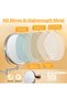 Wall Mounted Makeup Mirror - 10x Magnification 8' Two-Sided Swivel Extendable Bathroom Mirror Nickel Finish - 6