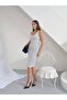 Viscose Polka Dot Thick Strap Dress - 2