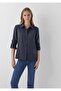 M1220389 Women's Shirt Dark Blue - 2