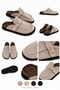 Women's Mink Suede Buckle-Strapped Sabo Slippers Daily Home and Outdoor Slippers Aritse - 2