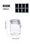 Pack of 4 Large Mason Jars with Lids. 1100ml Capacity, Perfect for Storing, Canning, Pickling. Cereal, Sugar, BPA free, 11 cm x 11 cm x 15 cm - Clear - 7