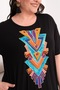 Viscose Dress with Embroidery Detail - 3