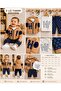 Baby Boy Hi Smile Patterned Hooded Jacket 3-Piece Seasonal Cotton Set - 8
