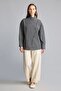 Regular Fit Asymmetrical Buttoned Wrinkled Textured Tunic I3865Ax26Au - 2