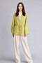 Linen Blend Relax Fit V-Neck Long Sleeve Green Kimono F6151Ax26Sm - 2