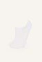 Women's Plain Seamless Below Ankle 2-Piece Modal Sneaker Socks I5339Axns - 2