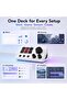 AKP03E Macro Control Deck,6-Key Stream Macro Pad with 3 Knobs & Switches | 6 programmable keys,3knob - 7