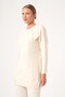 Women's Pearl and Ribbon Detail Sweater Beige 25256 - 3
