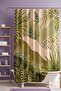 Bathroom Curtain, Green Branches in the Valley Patterned Shower Curtain, Bathtub Curtain 175X200Cm - 2