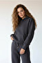 Women's Three-Thread Ribbed Oversize Sweatshirt and Sweatpants Set - 2