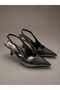 Women's Evening Dress with Open Back and 7cm Heels - 4