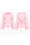 Women's Spanish Style Side Gathered Back Tie Blouse 00232 - 3