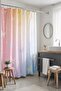 Bathroom Curtain, Color Transition Stars Patterned Shower Curtain, Bathtub Curtain 175X200Cm - 5
