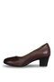 1926 Brown Genuine Leather Women's Heeled Shoes - 4
