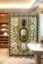Bathroom Curtain, Green Rose and Horse Pattern Shower Curtain, Bathtub Curtain 175X200Cm - 3